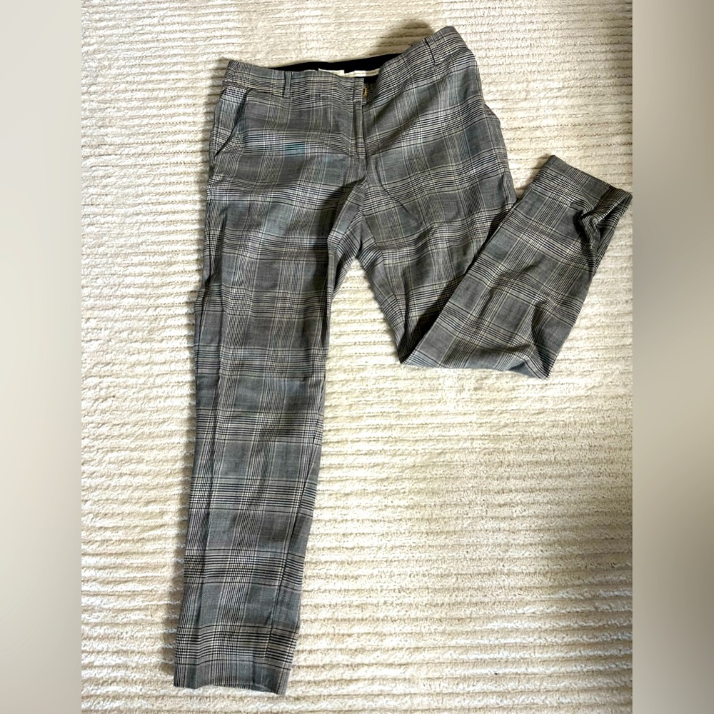 Kate Spade Plaid Pants – Black, Gray, Tan, & White, Size 6 (Read Description)